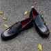 ShoeVault Slip-On Loafers For Men And Women, Trendy Vampire Embossed Leather Commuting Retro Derby Sho, British Style Casual_vogvips.com