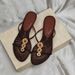 Elegant Embroidered Toe-Post Sandals With Rhinestone Accents - Vintage-Inspired Low Heel Summer Slides For Women_vogvips.com
