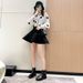 2023 Autumn Winter New Mid-Calf Mid-Heel Martin Pointed Toe Women's Slip-On Motorcycle Short Boots_vogvips.com