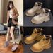 Rhubarb Boots Women's Pigskin Thick-soled Outdoor Hiking Tooling Short Boots Martin Boots Women's Shoes_vogvips.com