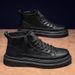 Autumn New High Top Martin Boots Men's Trend Versatile Anti Slip And Wear-resistant Work Casual Leather Workwear Shoes_vogvips.com