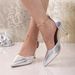 Women's Pointed Toe High Heels Summer Open Toe Sandals Stiletto Heels Single Strap High Heels_vogvips.com