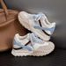 Dexun Women's 2025 Spring New 4cm Thick Sole Versatile Color Block Silk Height Increasing Dad Shoes Agan Ins Sneakers_vogvips.com