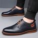 Hot-Selling Leather Large Size Fashion Business Casual Hand-Sewn Men's Shoes Soft Sole_vogvips.com
