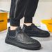 European Warm Series Autumn Winter Trendy Dirt-Resistant Round Toe Lazy Slip-On Business Casual Men's Shoes Outdoor Sneakers_vogvips.com