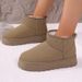 SHLIANG Thick Plush Platform Snow Boots Women Winter Keep Warm Fur Cotton Shoes Woman Suede Slip-On Ankle Botas Padded Shoes Y0074_vogvips.com