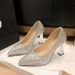 Single Pointed Toe Shoes, 2025 New Style, Shallow Mouth, Thick Versatile Waterproof Platform, Socialite Temperament,_vogvips.com
