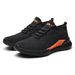 Neutral Round Toe Mesh Layer Fabric Surface Single With Front Lace Up Lazy Shoes, Shock Absorption, Flat Heel Casual_vogvips.com