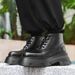 Martin Boots Men's Thick-soled Heightening Retro Tooling Boots Lace-up Men's Boots_vogvips.com