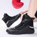Wrestling Shoes Men's Mid Cut Professional Boxing Shoes Non Slip Wear Resistant Fighting Shoes Fighting Special Training Shoes Muay Thai Sanda Shoes_vogvips.com