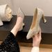 Single Pointed Toe Shoes, 2025 New Style, Shallow Mouth, Thick Versatile Waterproof Platform, Socialite Temperament,_vogvips.com