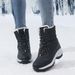 Snow Boots Women Platform Boots Non-slip Women Winter Shoes Fur Warm Ankle Boots For Women Wedges Waterproof Thigh High Boots_vogvips.com