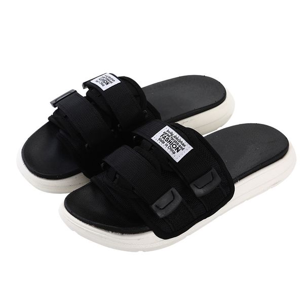 Summer Korean Style Women's Casual Trendy Beach Couple Slippers Fashionable Thick Soled Outdoor Wear Stylish for Students_vogvips.com