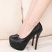 Fashionnew Arrival Wrinkled Leather Waterproof Platform Stiletto Ultra-high Heel Sandals Wedding Women's Casualflats_vogvips.com