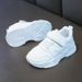 Children's 2026 Spring And Autumn New Model Boys' White Sneakers Girls' Leather Soft Sole Non-Slip Student Sports Shoes_vogvips.com