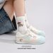 Huili WXY-Q116N Molded Adhesive German Training 2026 New White Sneakers Soft Sole Comfortable Casual Sports Shoes For Women_vogvips.com