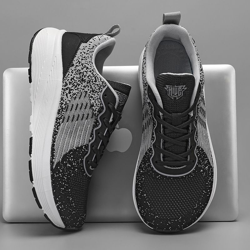Breathable Knit Wide-Toe Unisex Sneakers - Lightweight Cushioned Running Shoes For Men & Women With EVA Rubber Sole_vogvips.com