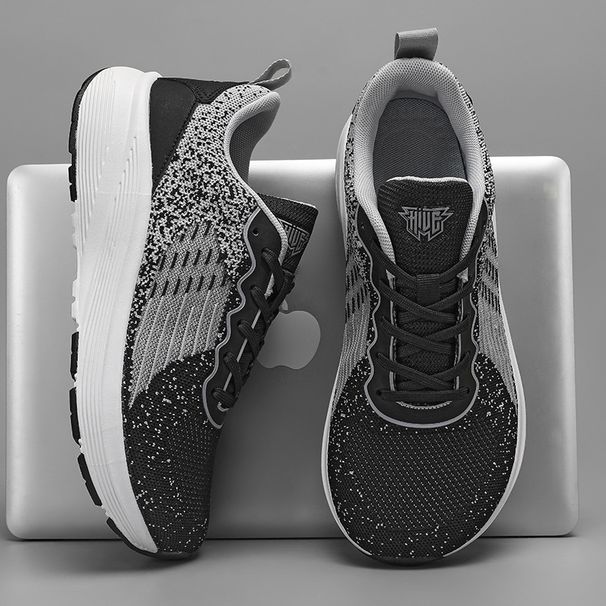 Breathable Knit Wide-Toe Unisex Sneakers - Lightweight Cushioned Running Shoes For Men & Women With EVA Rubber Sole_vogvips.com