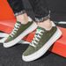Genuine Leather Summer Breathable Versatile Sneakers Men's Trendy Ice Silk Canvas Student Casual Shoes_vogvips.com
