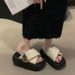 European Collection 2026 Summer Metallic Cross-Strap Sandals For Women, Thick-Soled Height-Increasing Casual Vacation_vogvips.com