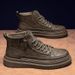 European Warm Series Autumn New High-top Martin Boots Men's Trendy Versatile Non-slip Wear-resistant Casual Leather Work Shoes_vogvips.com