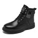 Martin 2025 Autumn New High-top Work Shoes Korean Style Thick-soled Men's Casual Short Leather Boots_vogvips.com