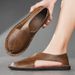Cross-Border Genuine Sandals For Men Summer Breathable Cowhide Slippers Comfortable Slip-On Driving Lazy Leather Shoes_vogvips.com