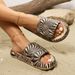 Women's Zebra Print Slip-On Slippers Summer Fashion Versatile Sandals Comfortable Home Slides For Beach Walks Street Wear_vogvips.com