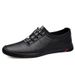 Men's fashion soft leather soft sole casual leather shoes convenient set foot non-slip driving leather shoes_vogvips.com