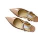 Rhinestone Patent Leather Version Pointed Toe Single Shoes Inlaid High Heel Half Mules Flat Sandals For Women_vogvips.com