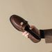 One-pedal Small Leather Shoes Medium Heel Single Shoes Thick Heel Loafers Women's Shoes_vogvips.com