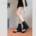New Vintage Denim Tube Women, 2025 Summer New Breathable Thin Thong Sandals, Versatile Short Boots For Trendy Girls_vogvips.com