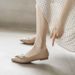 Shallow Single Shoes Women's Flat-bottomed Pointed Doudou Shoes Soft Soles Are Not Tired Of Standing For A Long Time_vogvips.com