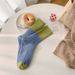 Women's Candy ColorWool Blend Socks Colorful Knit Mid-Crew Winter Warm Soft Comfortable Casual Fashion Stacked Socks_vogvips.com
