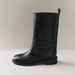 HOWUS Women's Martin 2023 New Ins Genuine Leather Flat Slip-On Korean Low Heel Ankle Boots_vogvips.com