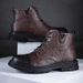 European Warm Series New Martin Thick Sole Leather British Style Short Autumn Winter Boots Men_vogvips.com