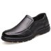 Genuine Leather Shoes Men Flat Fashion Men's Casual Brogues Shoes Brand Male Footwear Soft Comfortable Black ZH740_vogvips.com