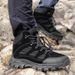 High-top Men Anti-slip Lace-up Shock-absorbing Wear-resistant Breathable Casual Ankle Boots Men Outdoor Comfortable Hiking Shoes_vogvips.com