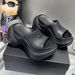 2026 Cross Top Version 9cm Flower Thick Sole Slippers For Women Summer Outdoor Fashion New Platform Height Increasi_vogvips.com