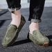 Men's Leather Beanie Shoes Men's Plus-size Slip-on Loafers_vogvips.com