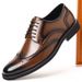 Euro Step Large Size Brogue Gentleman Suit Formal Men Pointed Toe Wenzhou Leather Shoes 2025_vogvips.com