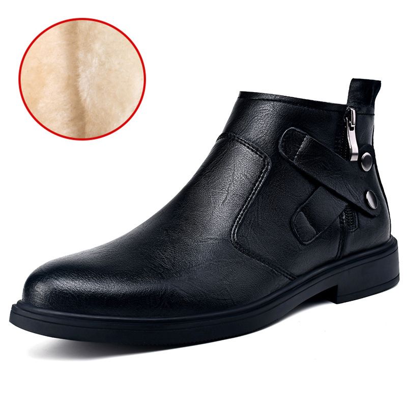 Martin Boots Leather Boots Style Men's Tooling Boots Medium Help Men's Short Boots_vogvips.com