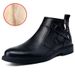 European Warm Series Business Martin Leather British Style Winter Work Mid-top Trendy Shoes Men's Versatile Cowhide Short Boots_vogvips.com