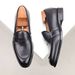 Cross-Border Plus Size New European And American Business Shoes British Penny Loafers Slip-On Genuine Leather Moccasins_vogvips.com