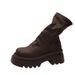 Thick-Soled British Style Martin For Women 2025 New Elastic Slim Versatile Slimming Wrinkled Pile Cigarette Boots_vogvips.com