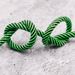 Two-tone Striped Polyester Cotton Round LACES Plus Metal Shoes With Head Daddy Shoes Sneakers Trend Shoe Cord Strap_vogvips.com