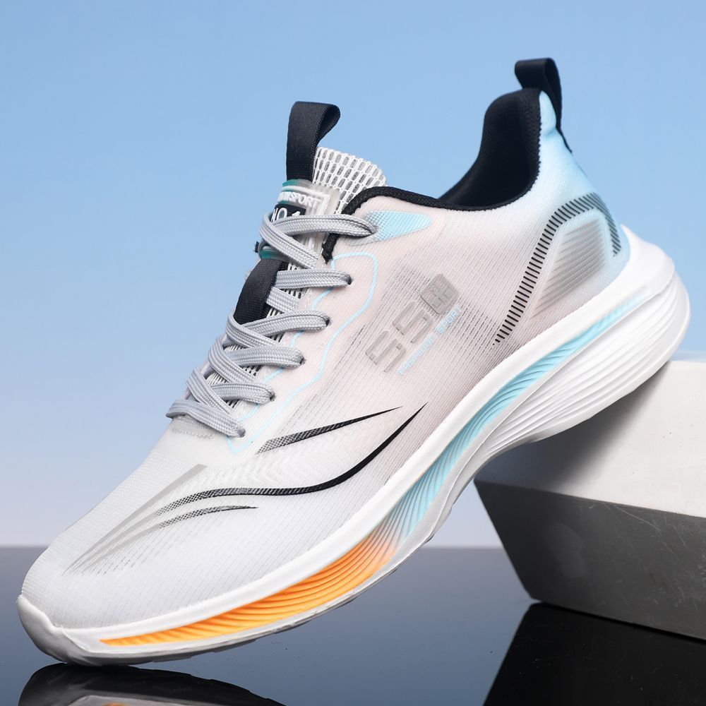 Men's Athletic Shoes Breathable Mesh Wear Resistant Casual Running Shoes Trendy Cross Border Wholesale for Teenagers_vogvips.com