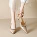 Baotou Rhinestone Sandals Women's Back Empty Beautiful Thin Heel High Heel Women's Shoes_vogvips.com