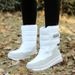 Winter Non-Slip Waterproof Warm Thickened Snow Wool Mid-Calf Short Boots Unisex_vogvips.com