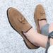 Men's slip-on bean shoes men's plus-size fringe loafers_vogvips.com